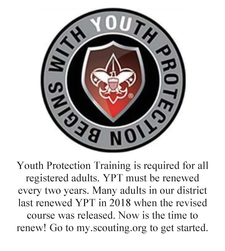 Youth Protection Training Announcement